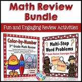 3rd Grade End of the Year Math Review Packet Coloring Page