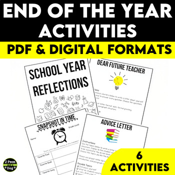 Preview of End of the Year Middle School Activities | End of the Year ELA Activities