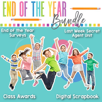 Preview of Fun End of the Year Activities Bundle | Last Week | Memory Book | Escape Room