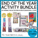 End of the Year Activities Bundle for 3rd - 5th Grades