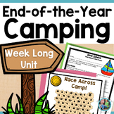 Preview of End of the Year Activities Camping Theme for Last Week of School Camp Days
