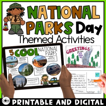 Preview of End of the Year Activities - Countdown to Summer National Parks Activities