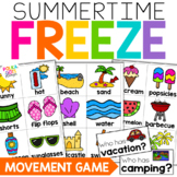 End of the Year Activities | FREEZE Movement Game | Summer