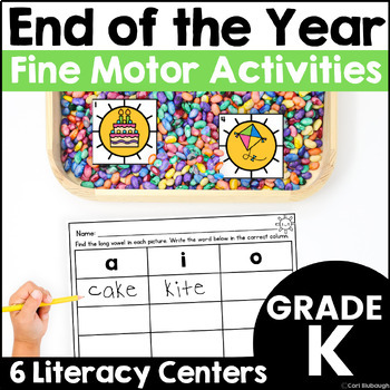 Preview of End of the Year Activities Fine Motor Literacy Centers