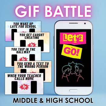 Preview of End of the Year Activities | Fun Gif Battle | 7-12 Middle & High School | SEL