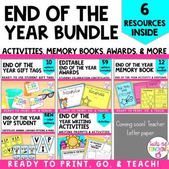 Preview of End of the Year Activities GROWING BUNDLE