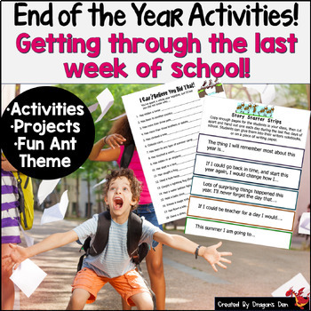 Preview of End of the Year Activities: Getting Through the Last Week of School!