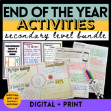 End of the Year Activities Last Week of School Resources f