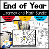 End of the Year Activities Math and Literacy Centers