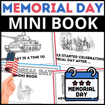 Preview of End of the Year Activities Memorial Day Summer Mini book