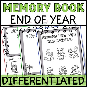 End Of The Year Memory Book,Kindergarten,Preschool,Pre-K,1st,2nd,3rd,4th,5th,6th  + BONUS