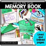 End of the Year Activities Memory Book Preschool, Kinderga