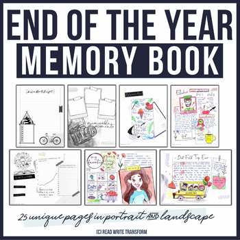 Preview of End of the Year Activities/Memory Book for Middle and High School Students