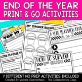 End of the Year Activities Mini Pack | Print & Go