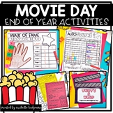 End of the Year Activities Movie Day Math Phonics ELA