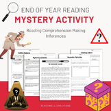 End of the Year Activities Mystery Games - Reading Compreh