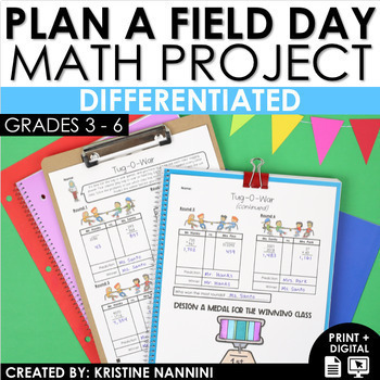Preview of End of the Year Activities Plan a Field Day Math Project | Last Day of School