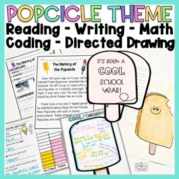 Preview of End of the Year Activities | Popsicle Theme Unit Lessons and Activities