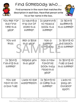 End of the Year Worksheets by TNBCreations | Teachers Pay Teachers