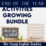 End of the Year Activities Project Bundle No Chromebook  N