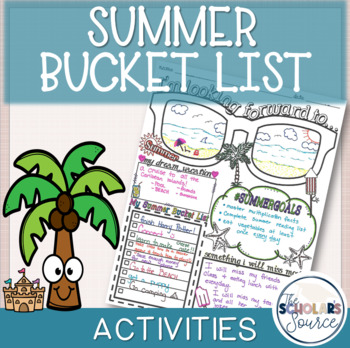Preview of Summer Bucket List End of the Year Activities