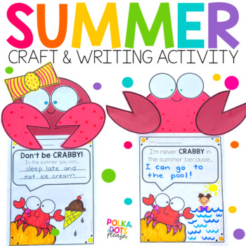 Preview of End of the Year Activities | Summer Craft | Summer Writing