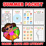 End of the Year Activities - Summer Review Packet - Math a