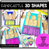 End of the Year Activities Summer Sandcastle 3D Shapes Math