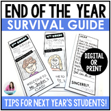 End of the Year Reflection Activities - Letter & Guide to 
