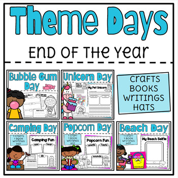Preview of End of the Year Activities | Theme Days | Kindergarten | Bundle
