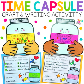 Preview of End of the Year Activities - Time Capsule Craft & Writing
