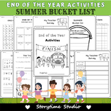 End of the Year Activities Worksheet - Summer Bucket List 