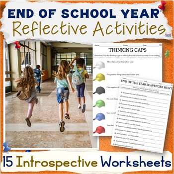 Preview of End of the Year Activity Packet - End of School, Graduation ELA Worksheets