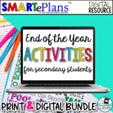 End-of-the-Year Activities for Secondary Students (Digital