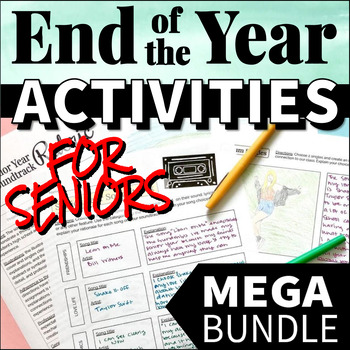 Preview of End of the Year Activities for Seniors End of Senior Year Reflection Project