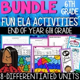End of the Year Activities for Sixth Grade After State Tes