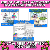 End of the Year Activities for Special Education Prek & Ki