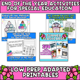 End of the Year Activities for Special Education Prek & Ki