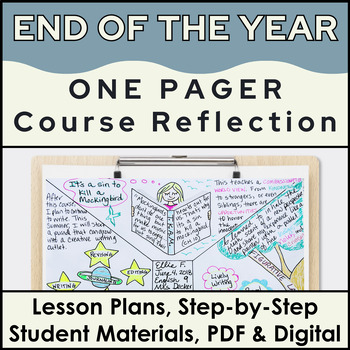 Preview of End of the Year Activities w/ One-Pager Reflection for High School English & ELA