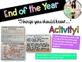 End of the Year Activity