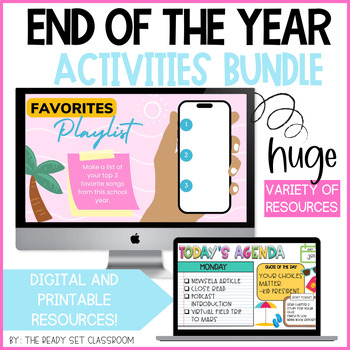 Preview of End of the Year Activity Bundle for Upper Grades