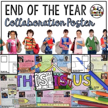 Preview of End of the Year Writing Reflection Activities Collaboration Poster Project