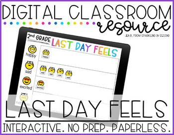 Preview of End of the Year Activity | Digital | Last Day Feels