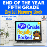 End of the Year Activity Fifth Grade Digital Memory Book