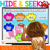 Fun Phonics Review Games | Hide and Seek for Editable Sigh