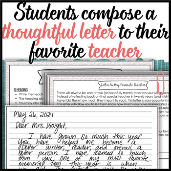 activity teacher letter end favorite last