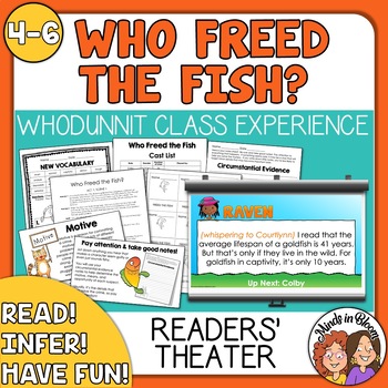 Preview of End of the Year Activity - MYSTERY Readers Theater Script - Who Freed the Fish?