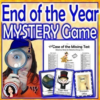 Preview of End of the Year Activity Mystery Game for the Whole Class