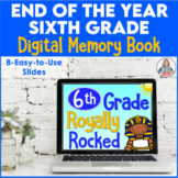 End of the Year Activity Sixth Grade Digital Memory Book