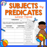 End of the Year Activity - Subjects and Predicates Summer-Themed